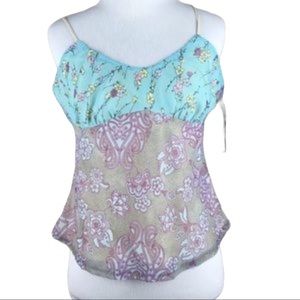 SISLEY Made in Italy Sleeveless Cami Crop Top